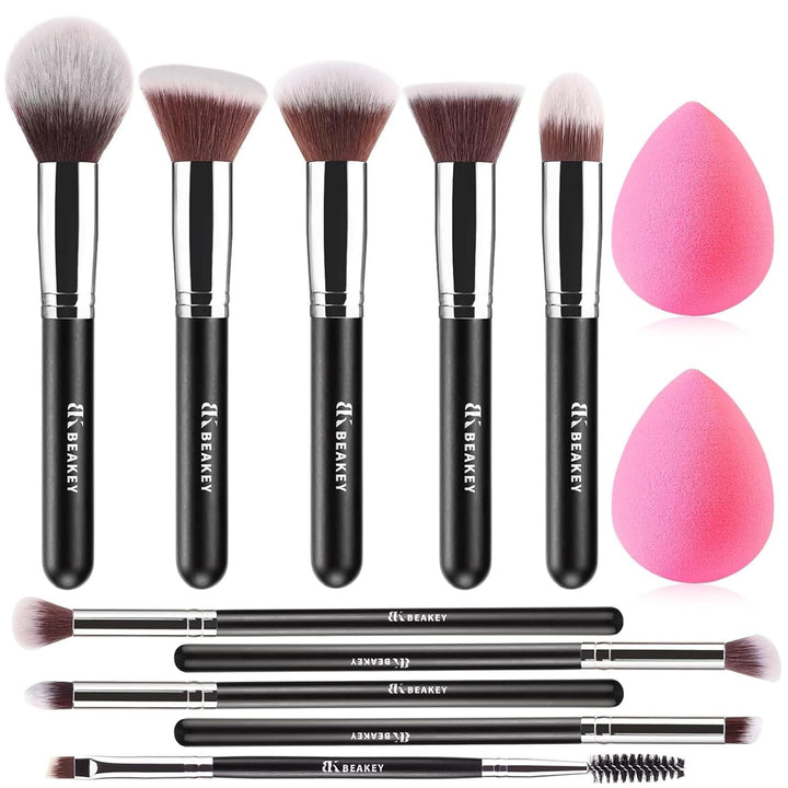 Makeup Brush Set Professional for Eye and Face, Foundation Blending, Eyeshadow,