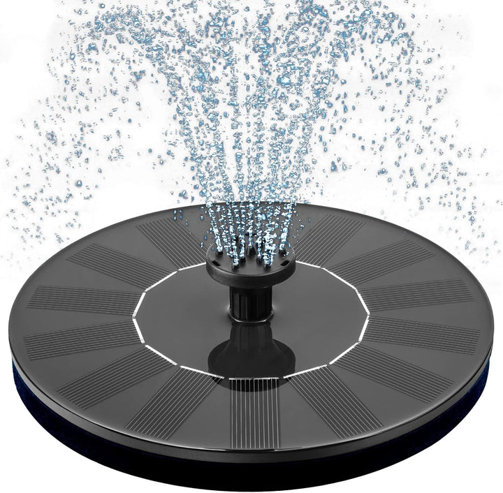 Solar Bird Bath Fountain Pump with 6 Spray Nozzles – Eco-Friendly Outdoor
