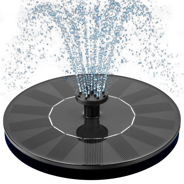 Solar Bird Bath Fountain Pump – 1W Solar Powered Floating Pump with 6 Nozzles