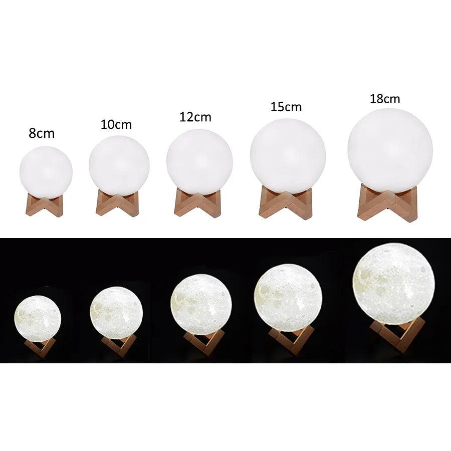 3D Printed Moon Lamp: Moon Light inside your room for home decor - Heart Crafted Gifts