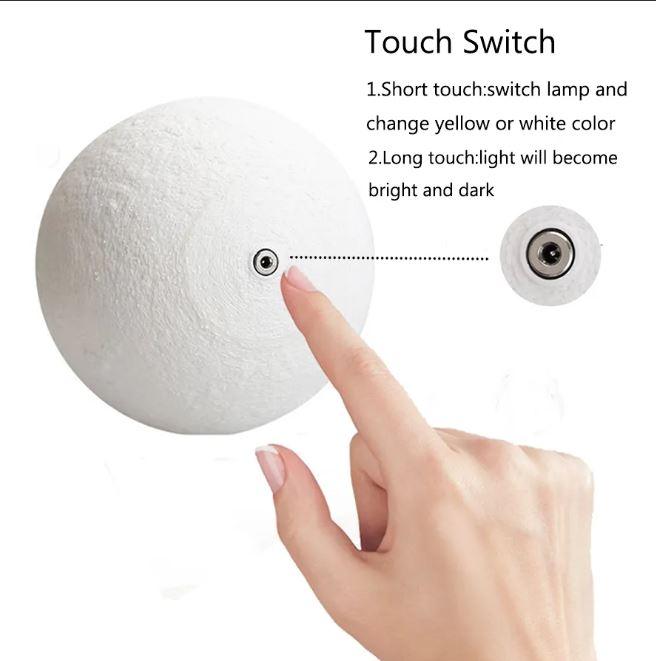 3D Printed Moon Lamp: Moon Light inside your room for home decor - Heart Crafted Gifts