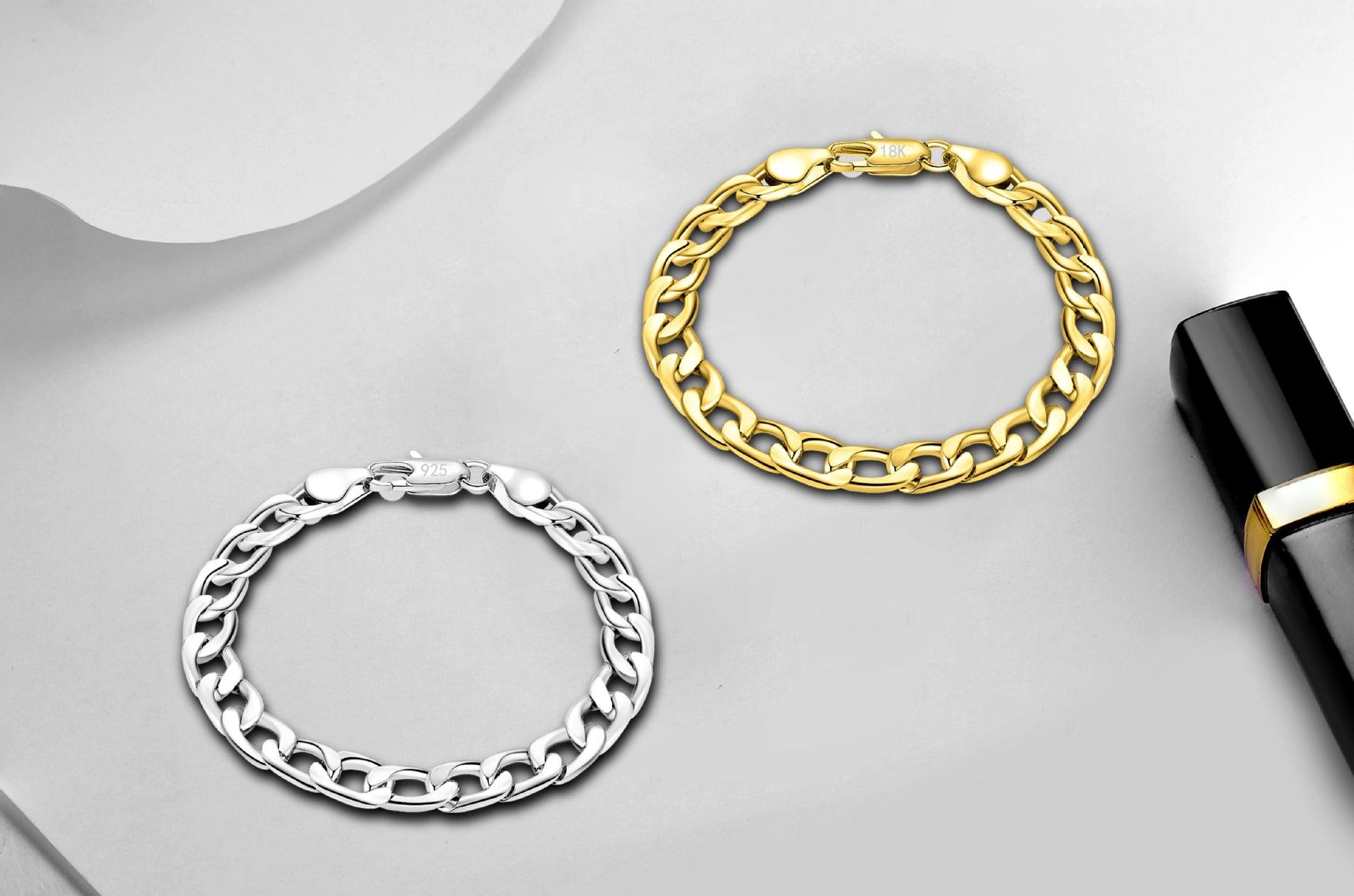 Chunky Cuban Link Chain Bracelet for Him or Her