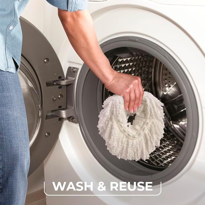 EasyWring Microfiber Spin Mop, Bucket Floor built-in wringer Cleaning System