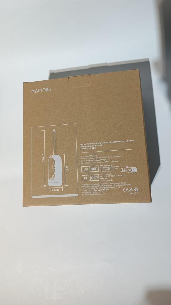 Toilet Bowl Brush Holder Set – Bathroom Deep Cleaning Scrubber