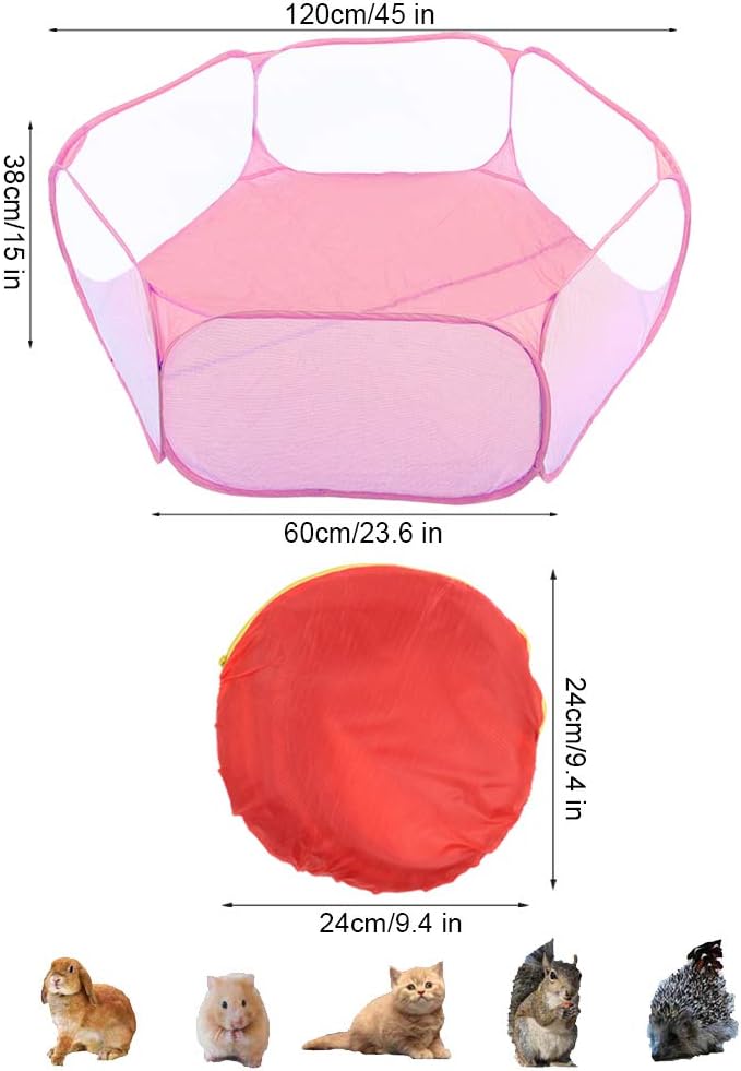 Animal Playpen – Portable Pop-up Interactive Tent Foldable Mesh Cage