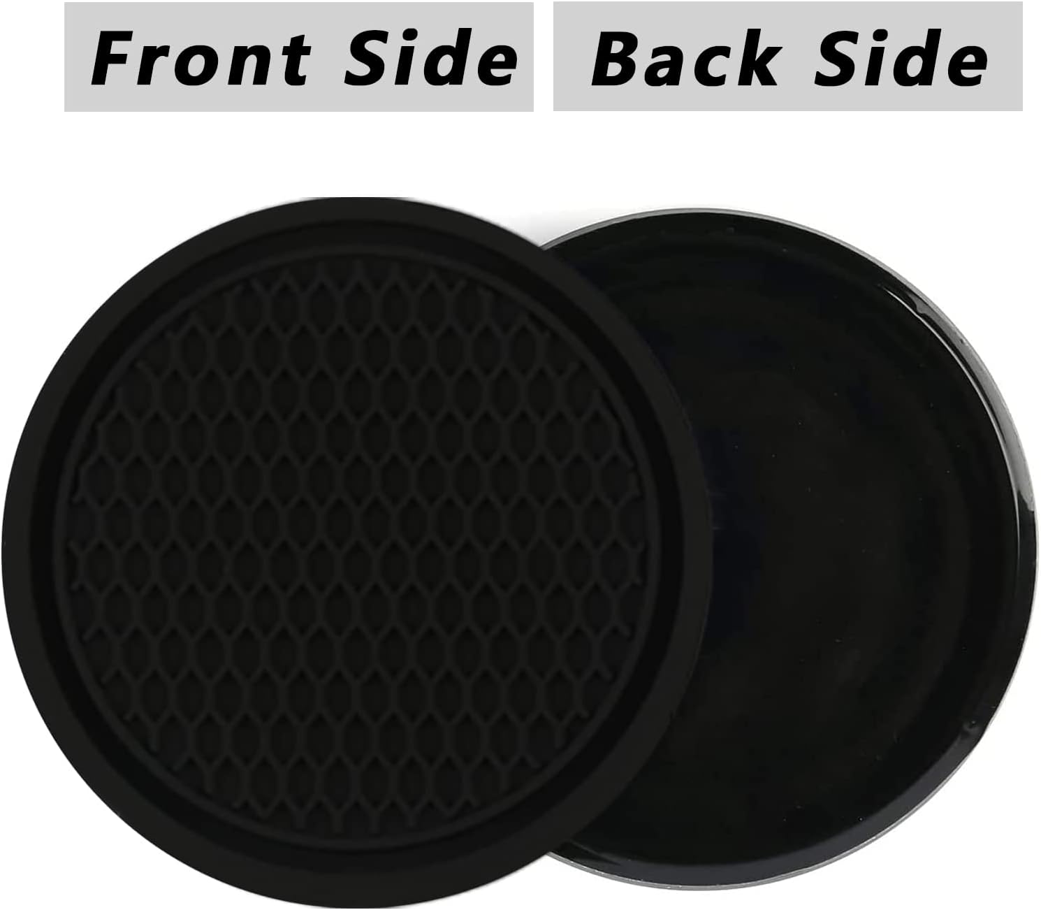 Car Cup Holder Coasters – 4PCS Non-Slip Silicone Inserts for Cup Holders