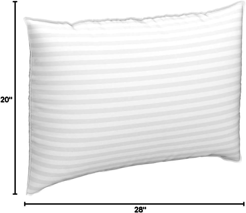 Queen Pillow Set of 2 – Cooling Fiber Fill, Soft & Supportive