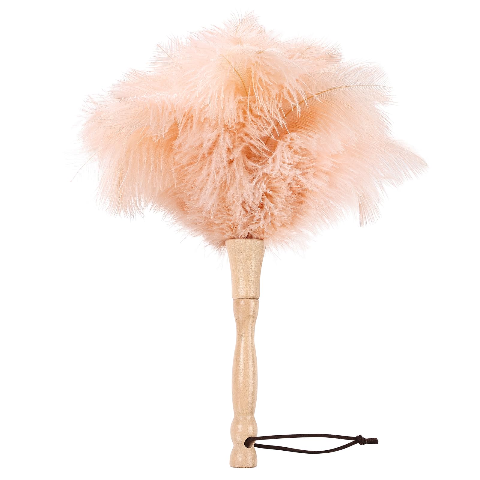 12 Inch Feather Duster – Fluffy Natural Ostrich Feathers with Wooden Handle