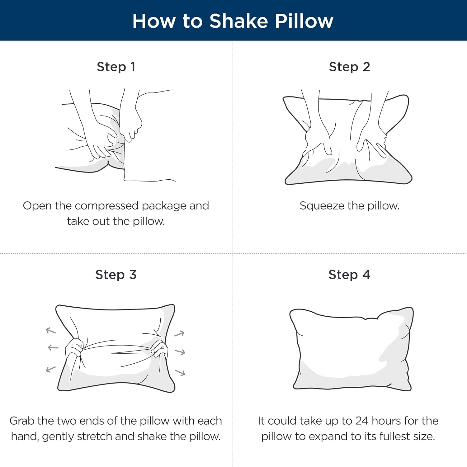 Queen Pillow Set of 2 – Fluffy Down Alternative, Supportive & Soft