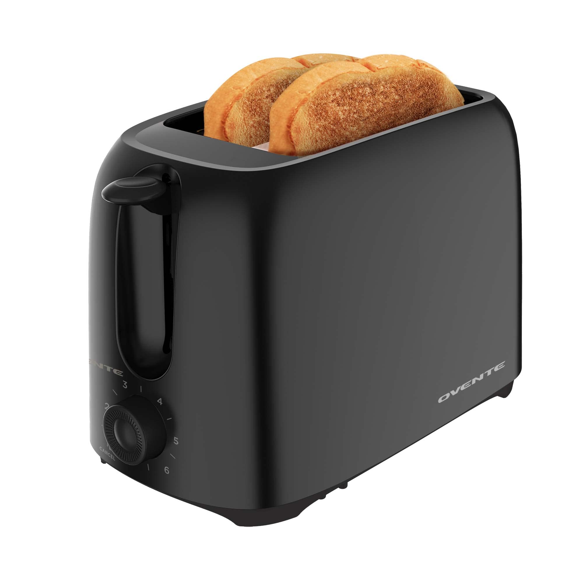 Electric 2-Slice Toaster with 6-Shade Browning & Removable Tray
