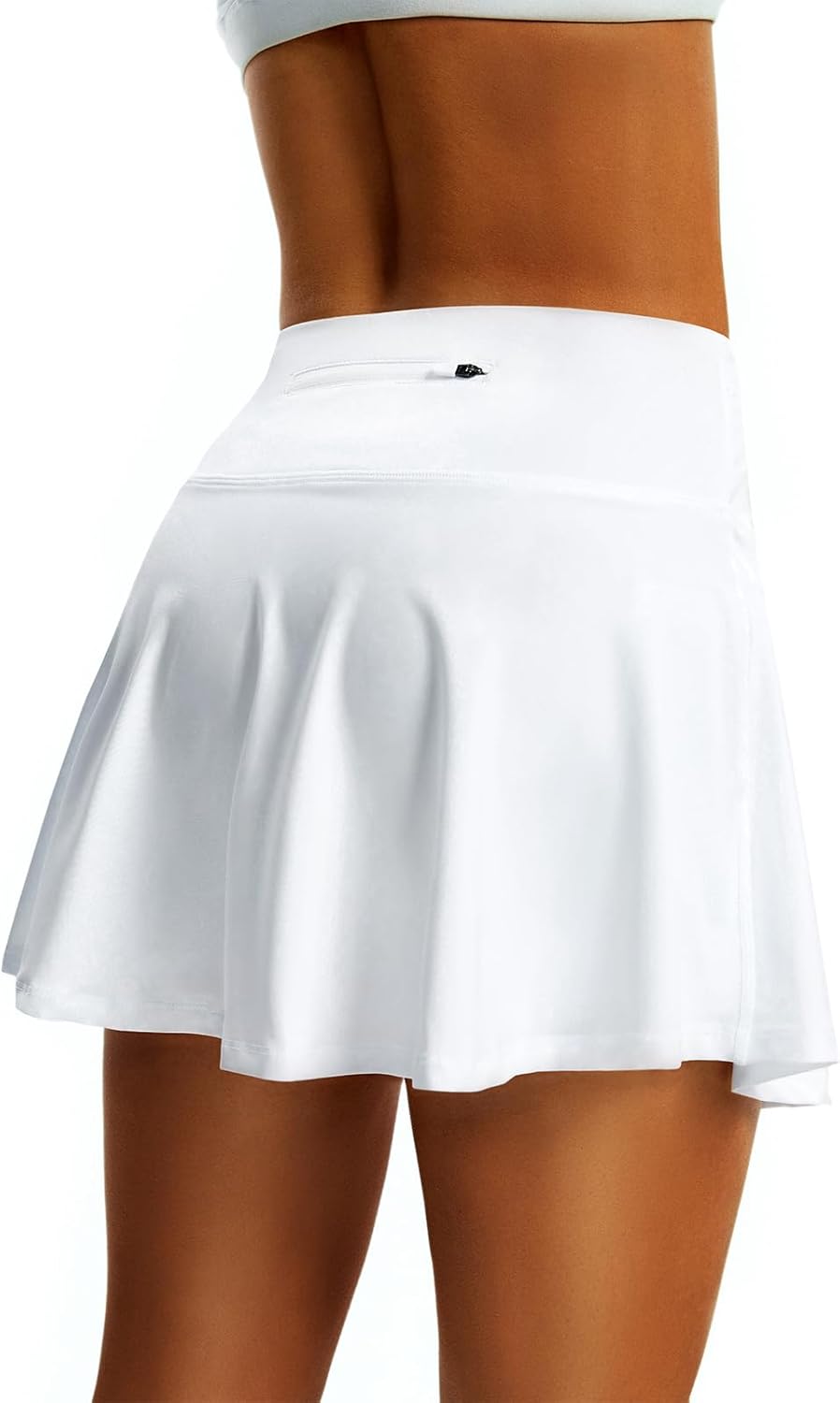 Women’s High Waist Pleated Tennis Skirt with Built-In Shorts & 4 Pockets