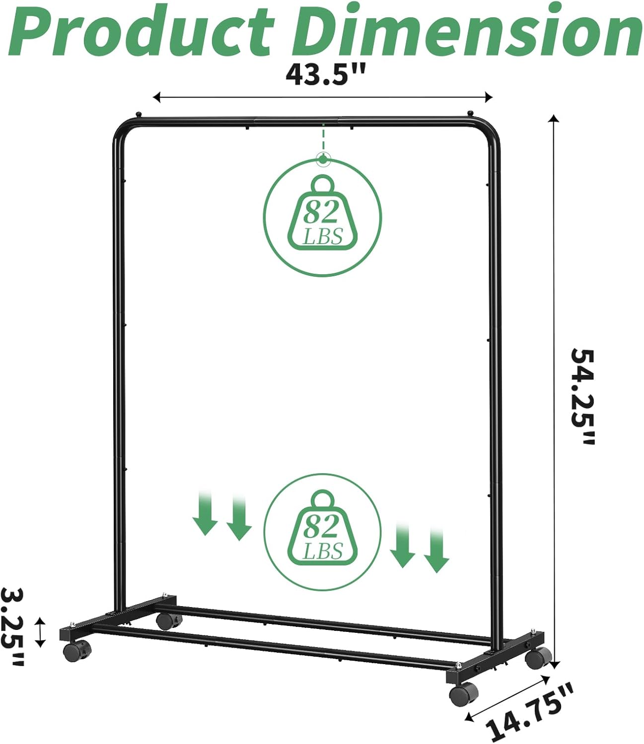 Rolling Clothes Rack with Storage Shelves – Heavy-Duty Garment Organizer