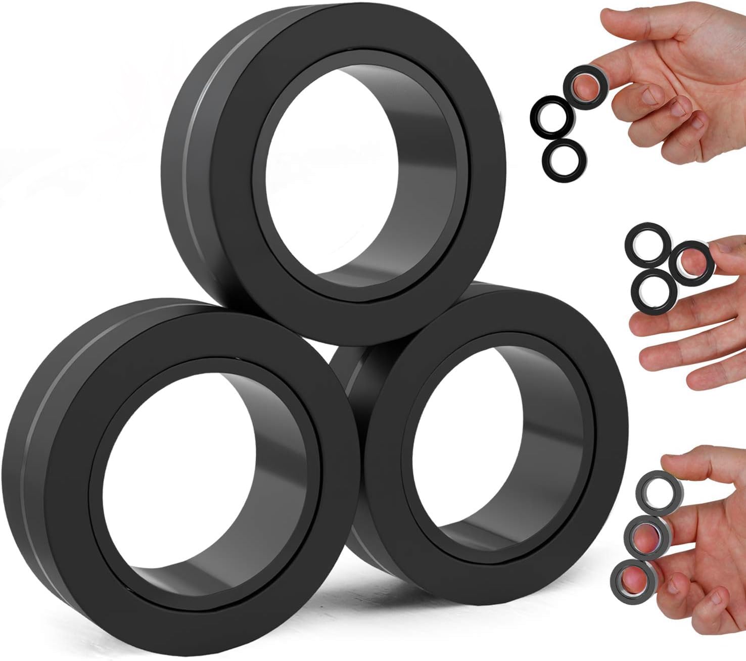 Easter Basket Stuffers for Teens – Magnetic Fidget Rings for Adults