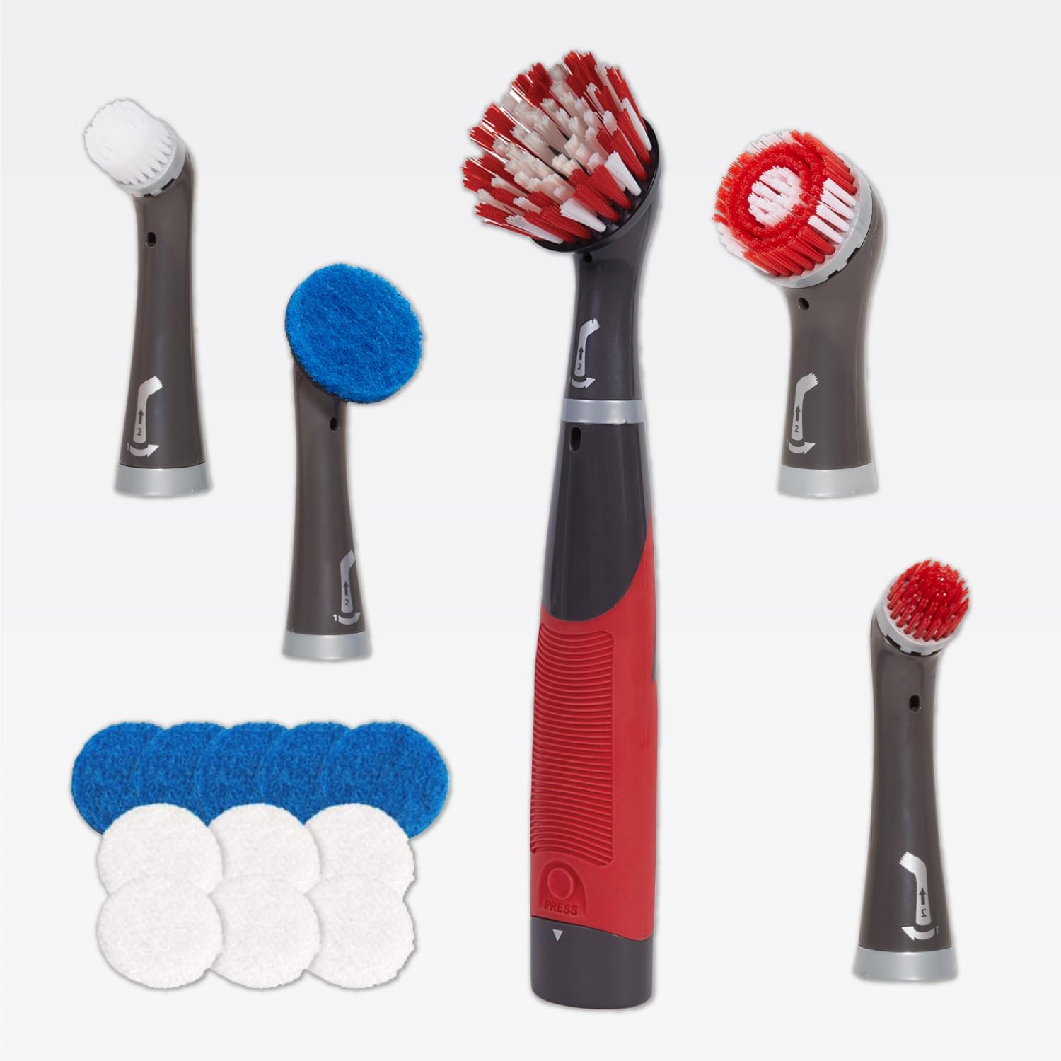 Rubbermaid Reveal Power Scrubber 18-Piece Kit