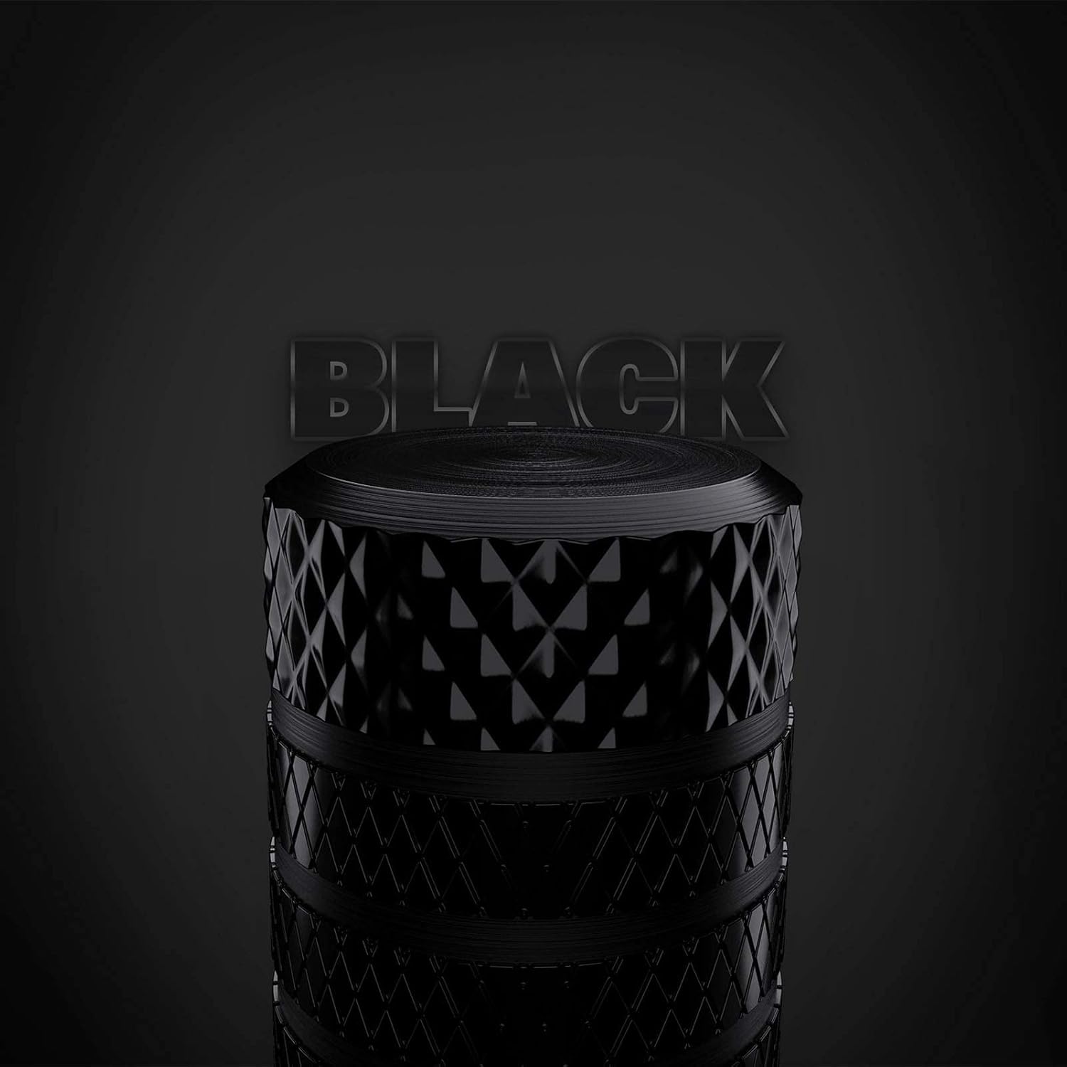 Tire Valve Stem Caps – 4 Pack Anodized Aluminum Universal Valve Covers (Black)