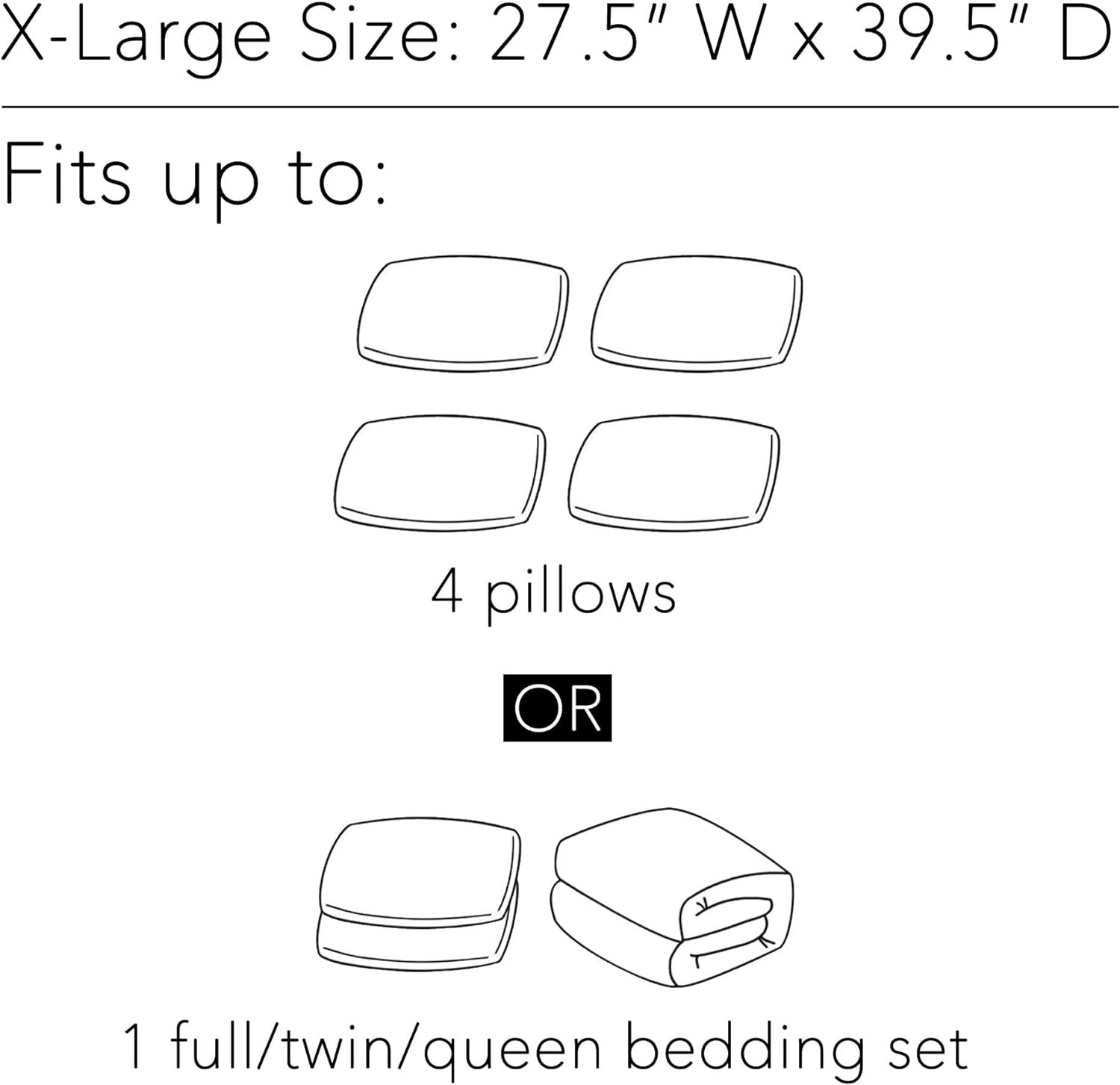 SpaceAid Jumbo Vacuum Storage Bags – Space Saver Compression