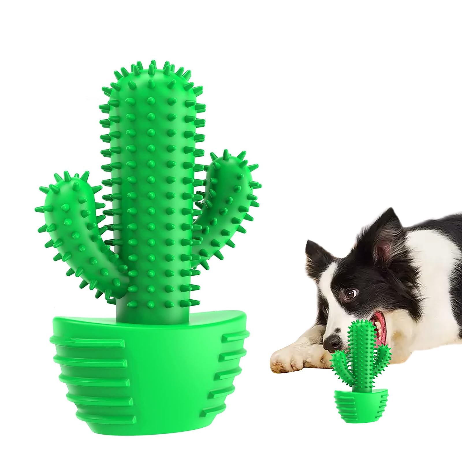Innovative Dog Toothbrush Chew Toy – Cactus Design Dental Cleaning Stick Dogs