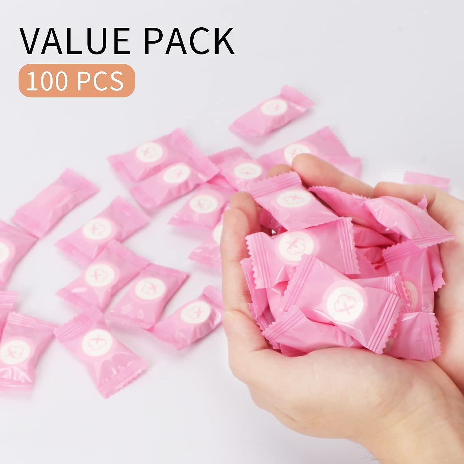 100 PCS Mini Compressed Cotton Towels – Portable Disposable Face