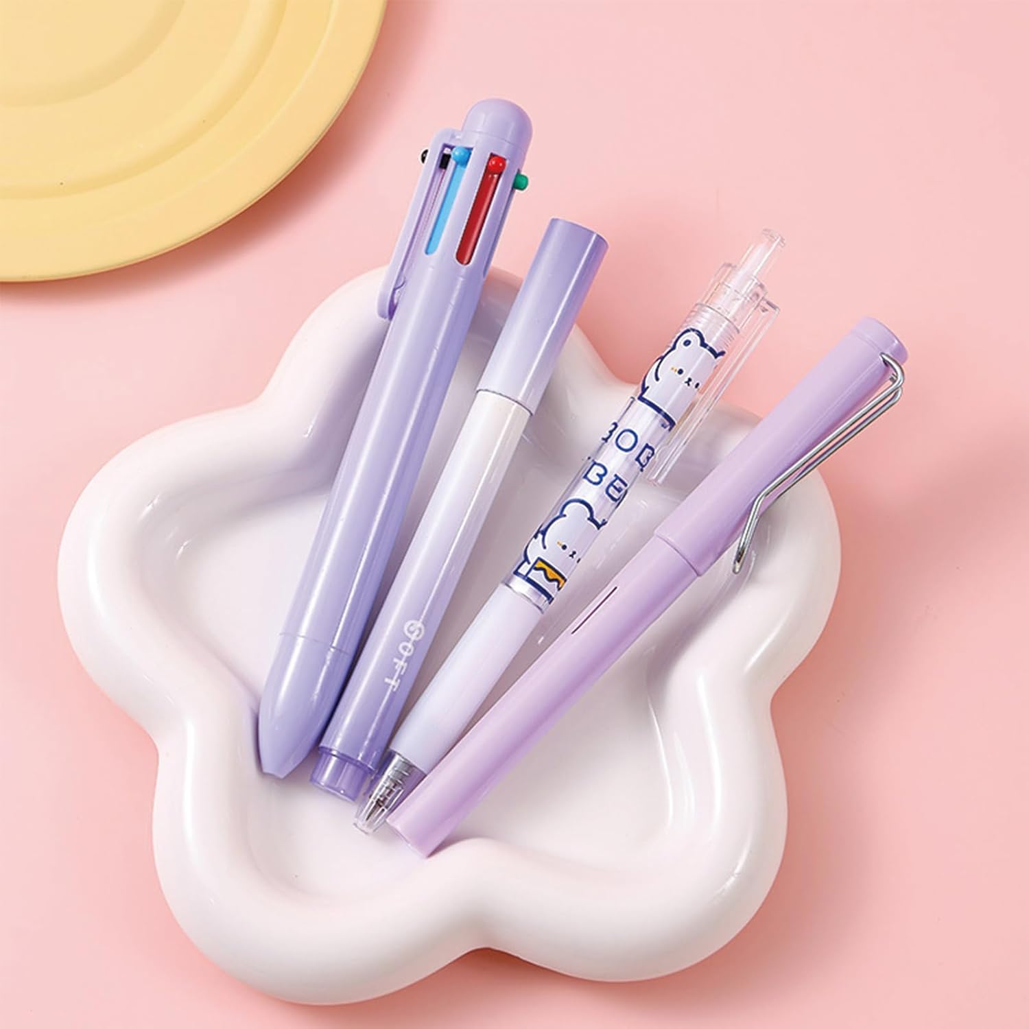 Kawaii Purple Stationery Set – 7 Cute &amp; Functional Desk Essentials