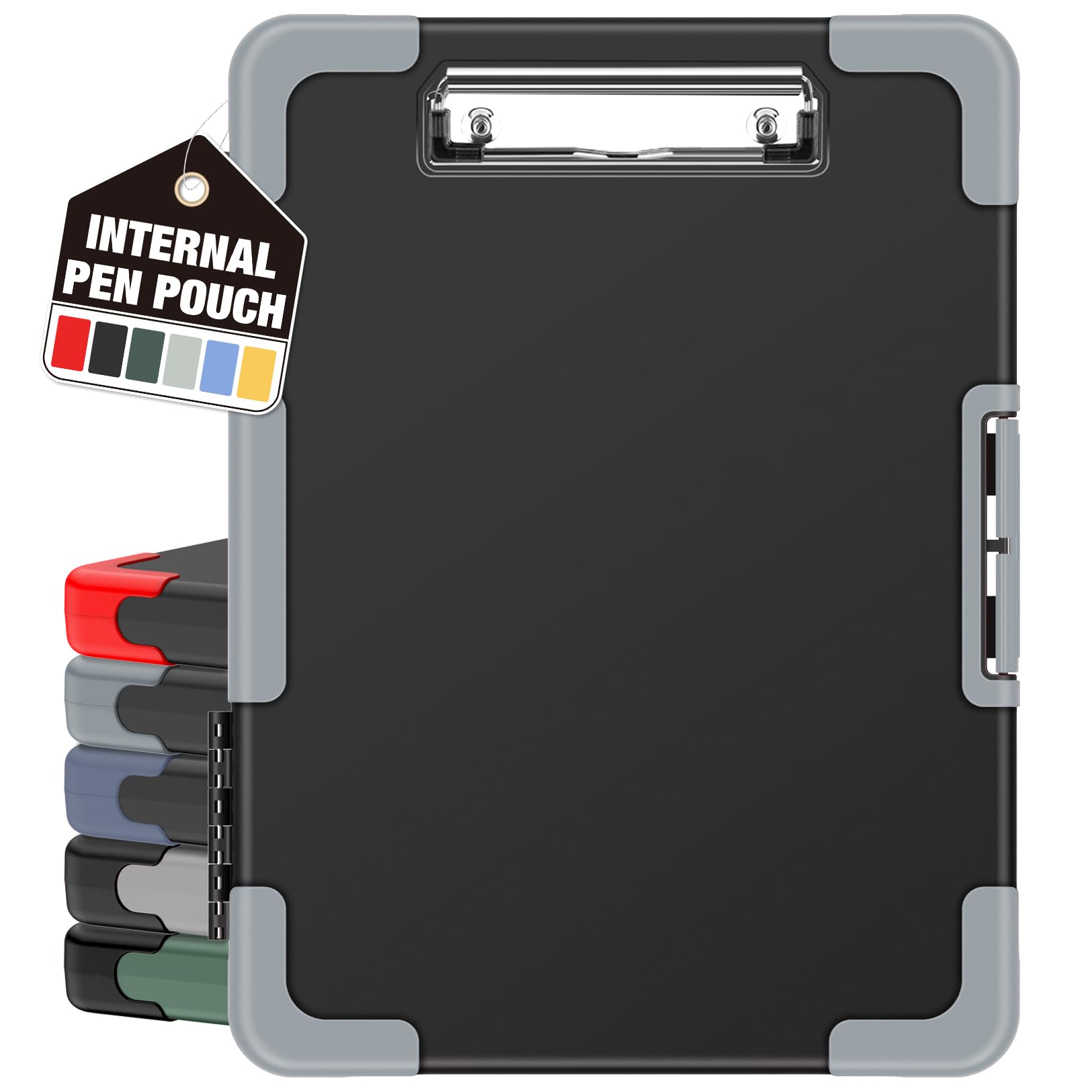 Heavy Duty Clipboard with Storage & Pen Pouch – Shockproof A4 Size