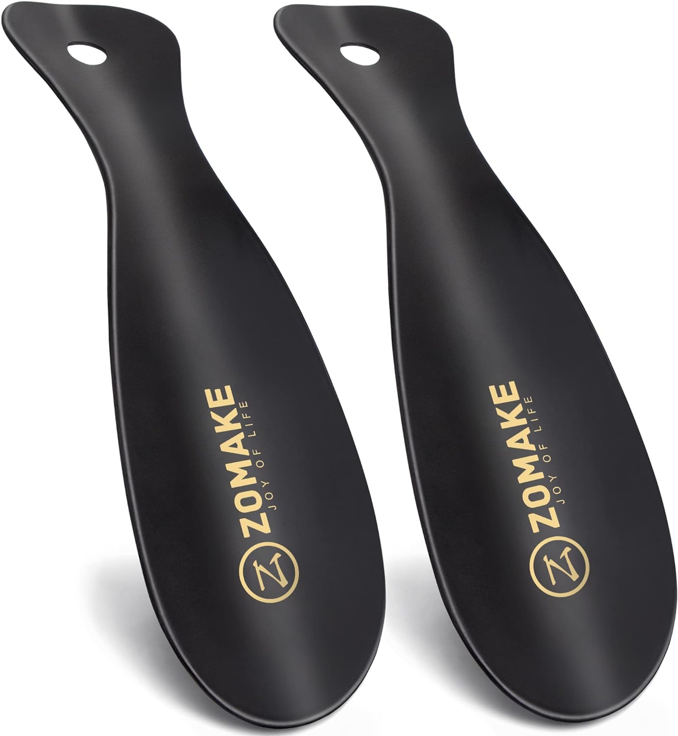Metal Shoe Horn 2 Pack – Stainless Steel Shoehorn 7.5 Inches – Portable, Durable