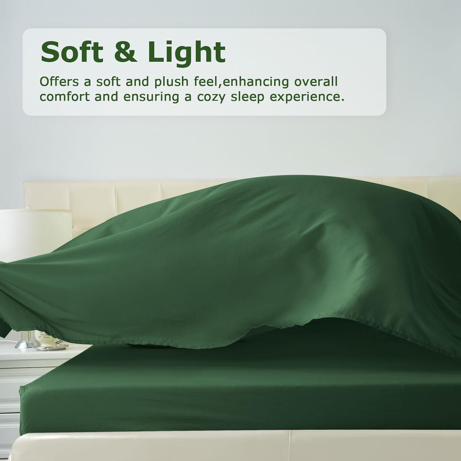 Full Size Bed Sheet Set – 4-Piece Soft Microfiber Sheets