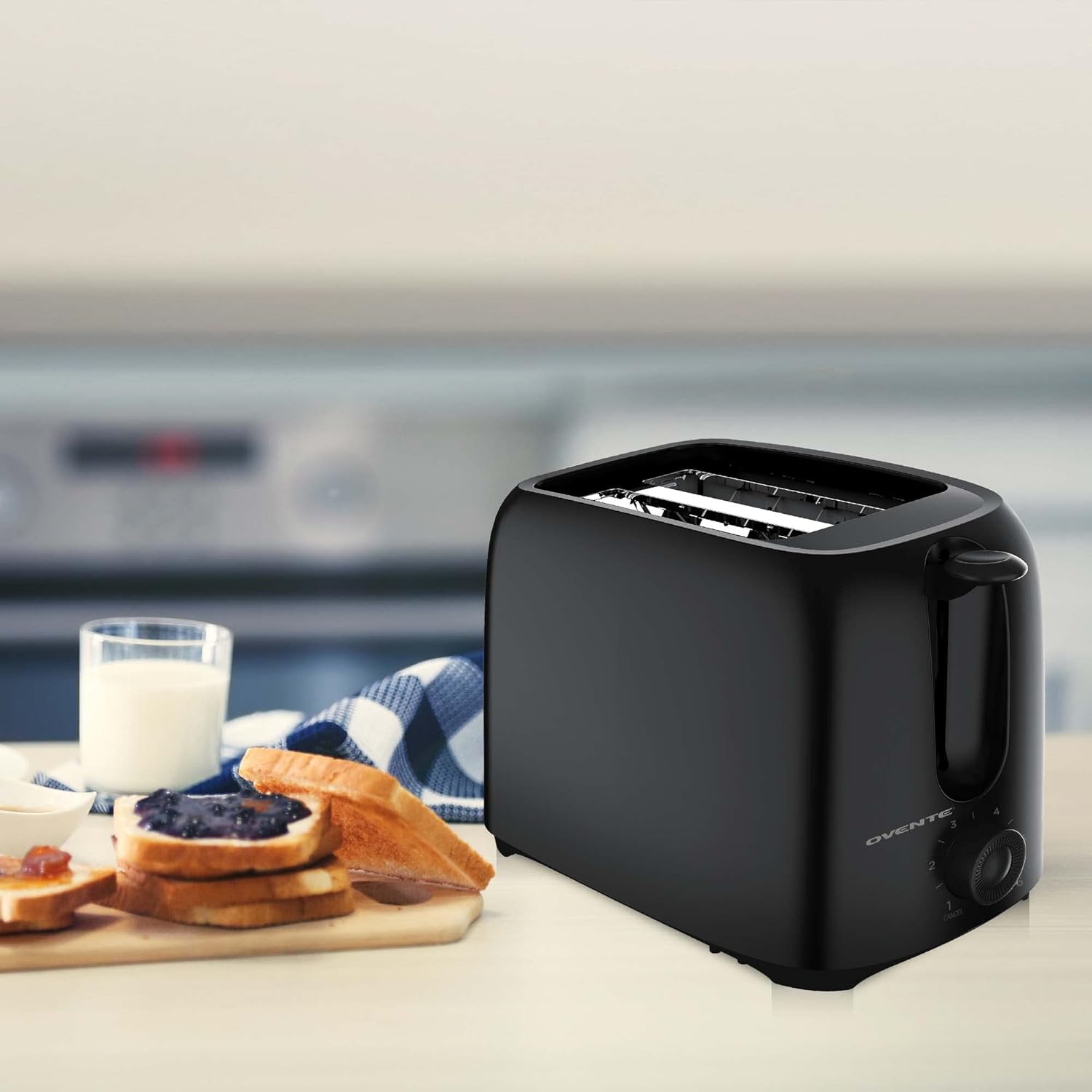 Electric 2-Slice Toaster with 6-Shade Browning & Removable Tray