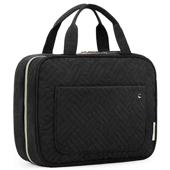 Toiletry Bag Travel Organizer with Hanging Hook – Water-Resistant Makeup