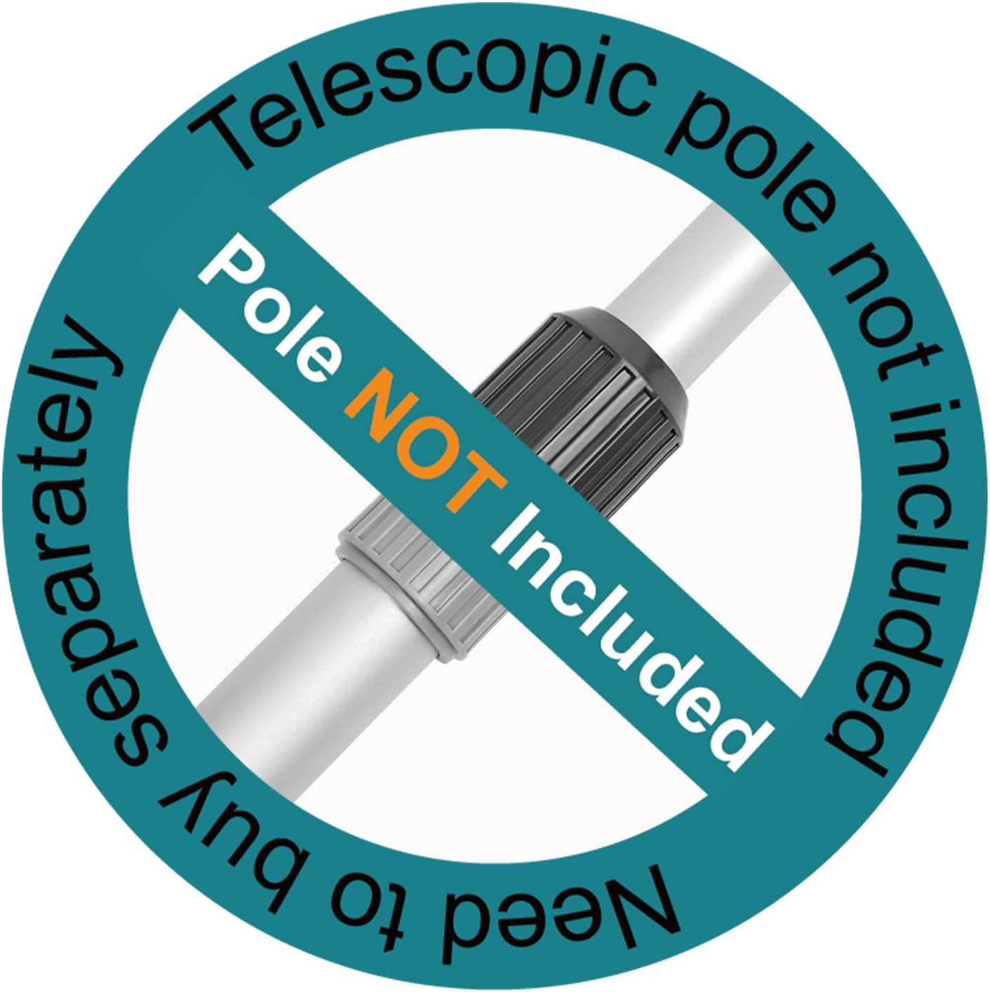 Professional Pool Skimmer Net – Heavy Duty Swimming Leaf Rake Cleaning Tool