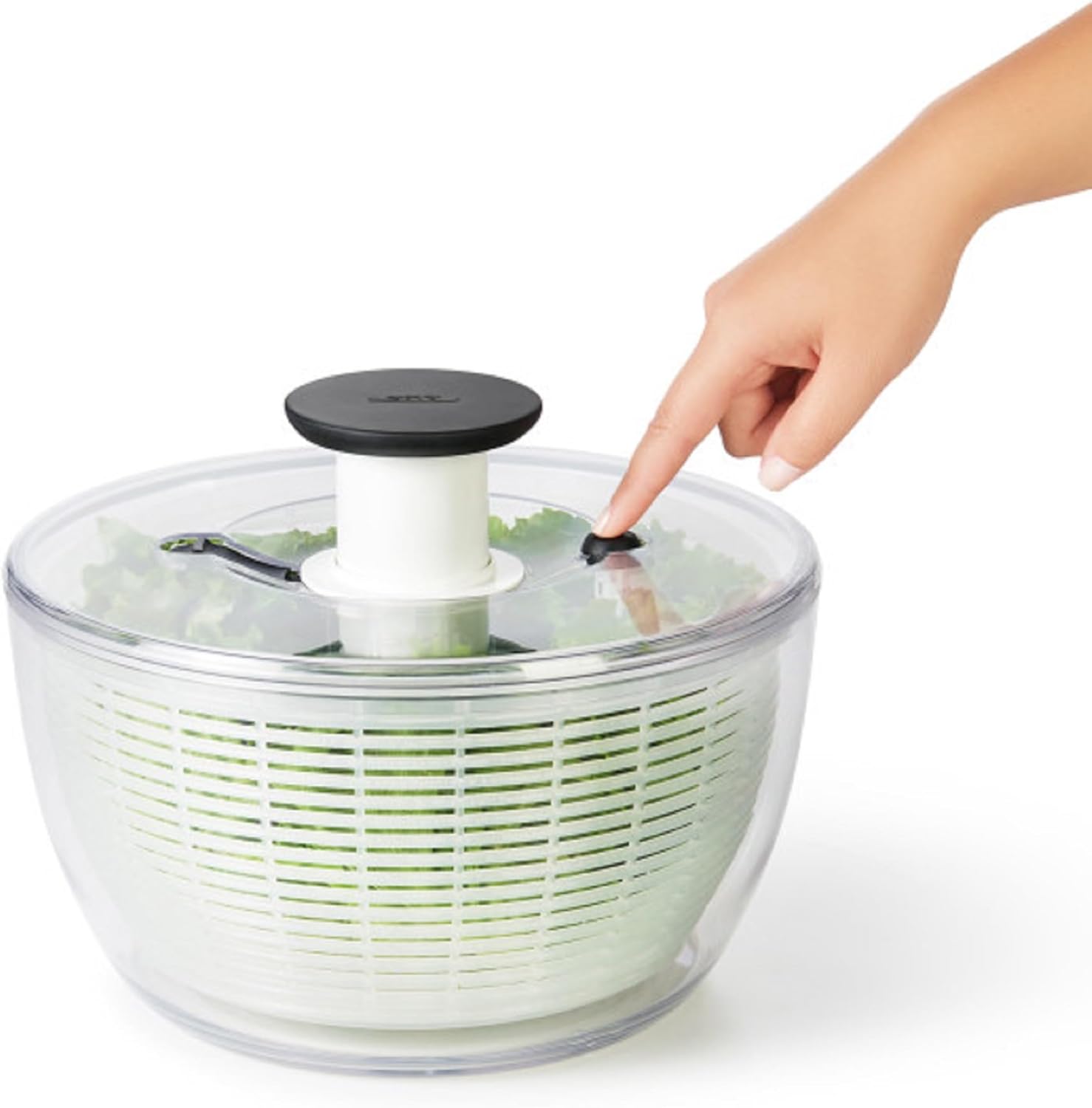 OXO Good Grips Large Salad Spinner - 6.22 Qt., White