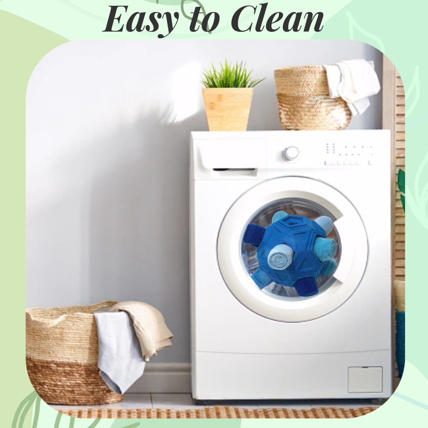 Snuffle Ball for Dogs – Unbreakable Interactive Foraging Toy Treat Dispenser