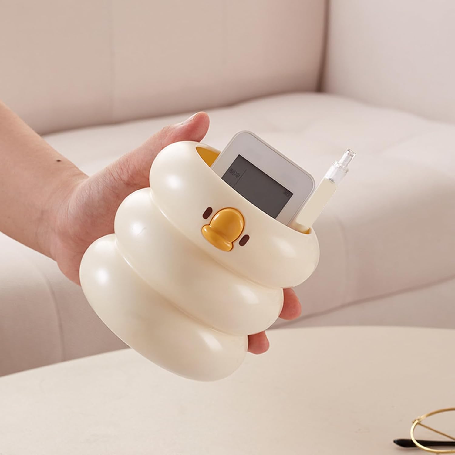 Cute Duck Desk Organizer – Pen, Pencil Makeup Brush Holder