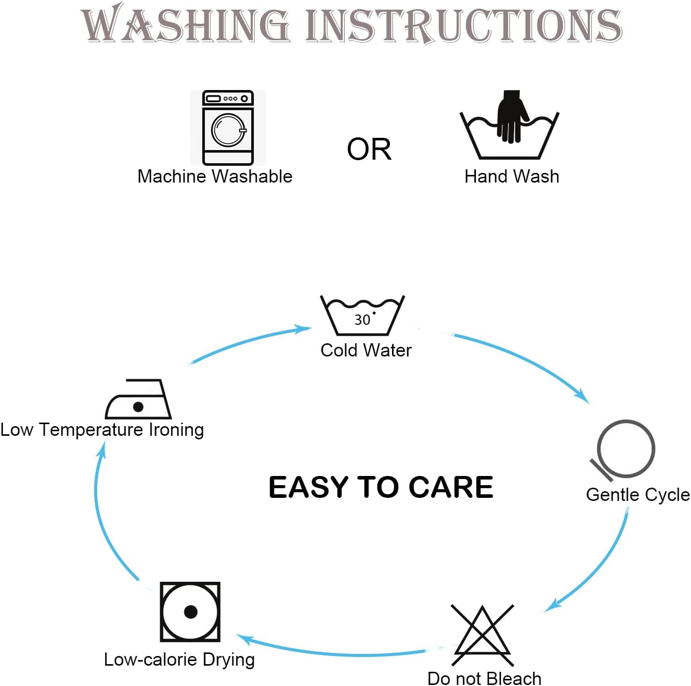 Rustic Blue Striped Tassel Tablecloth 24"x24" for Small Tables