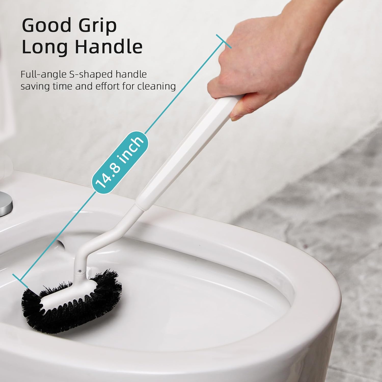 Toilet Bowl Brush Holder Set – Bathroom Deep Cleaning Scrubber