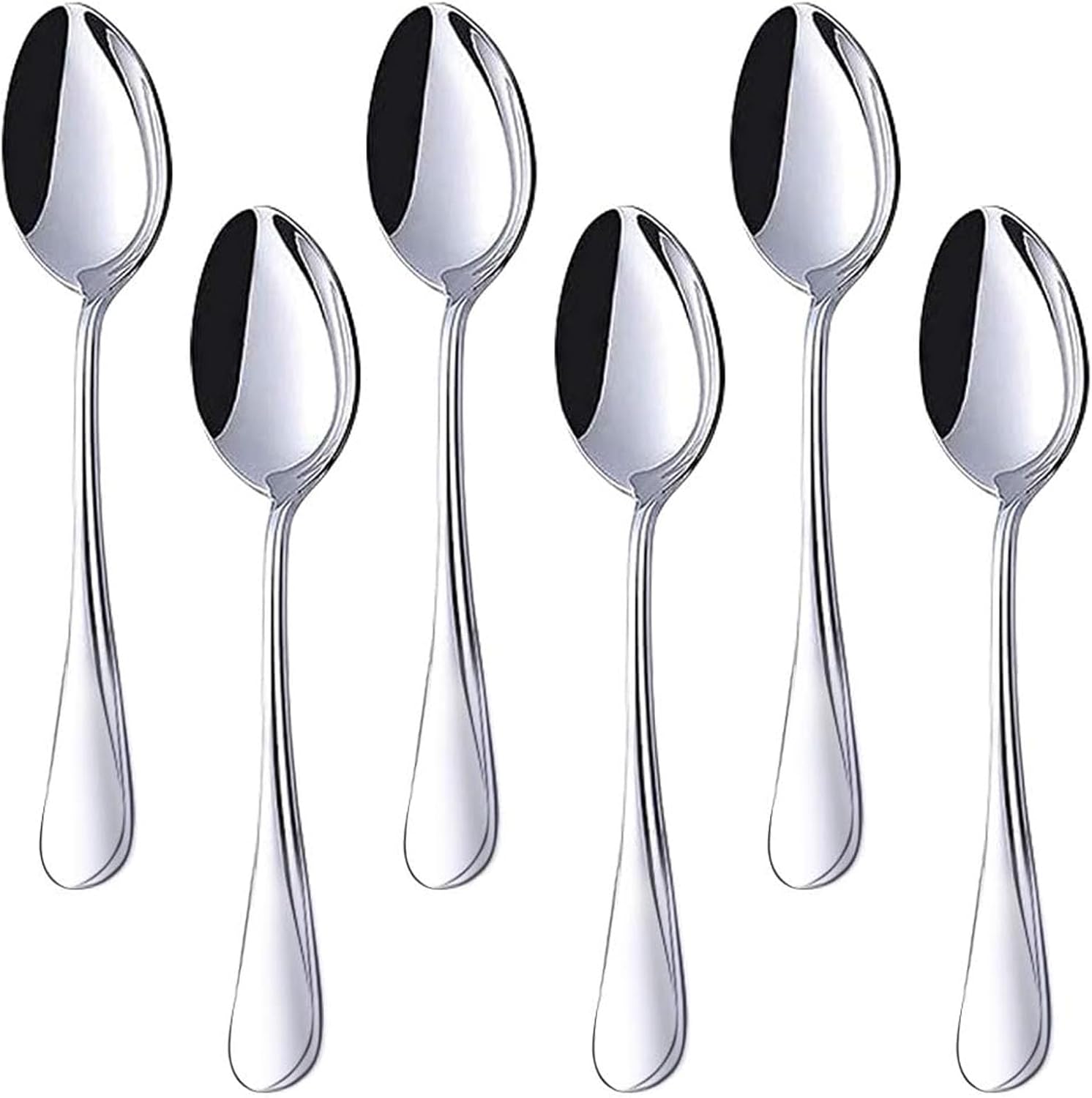 6-Piece Stainless Steel Teaspoon Set – 6.7 Inch