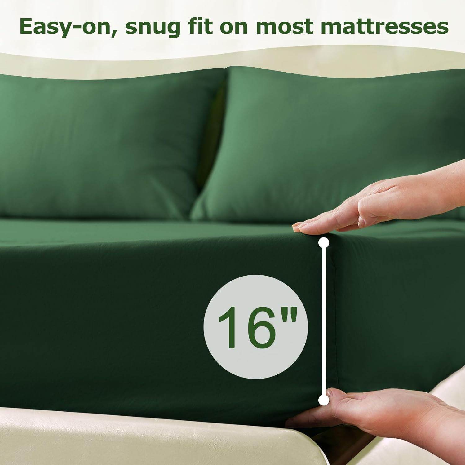 Full-Size 4-Piece Microfiber Sheet Set – Soft, Cooling, Wrinkle-Free Bedding