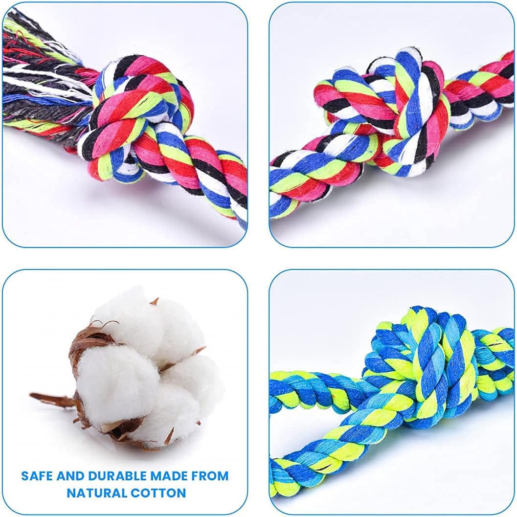 Feeko Dog Rope Toys – 2 Pack Heavy Duty Chew Toys for Large