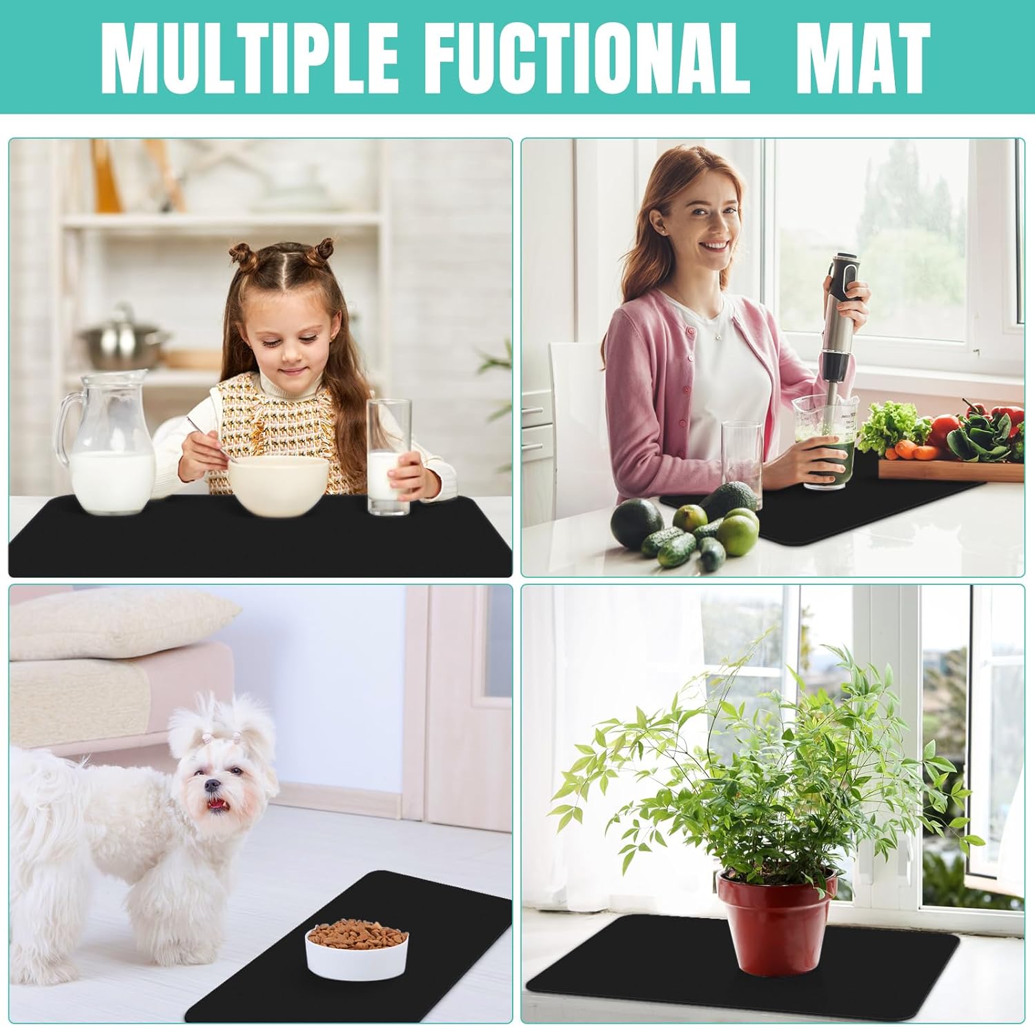 Coffee Mat Super Absorbent Dish Drying Mat Coffee Bar Accessories Match with Machine