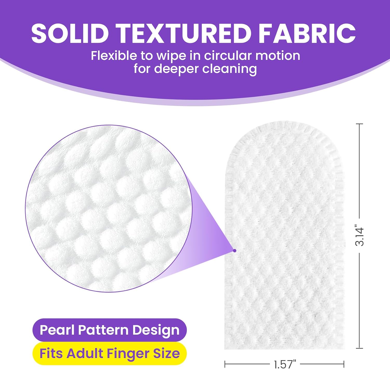 No-Rinse Dog Dental Care Wipes – 50 Count Pet Tooth Cleaning Wipes for Dogs & Cats