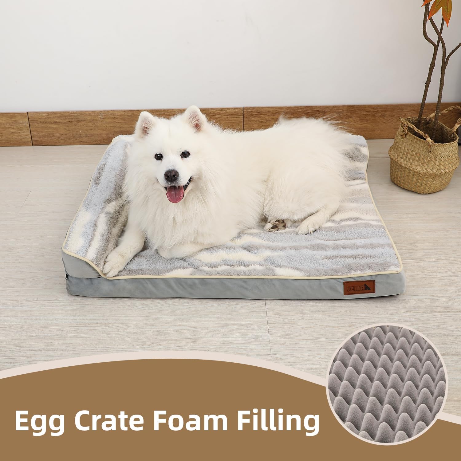 Orthopedic Dog Bed – Large, L-Shaped Sofa with Washable Cover high-quality
