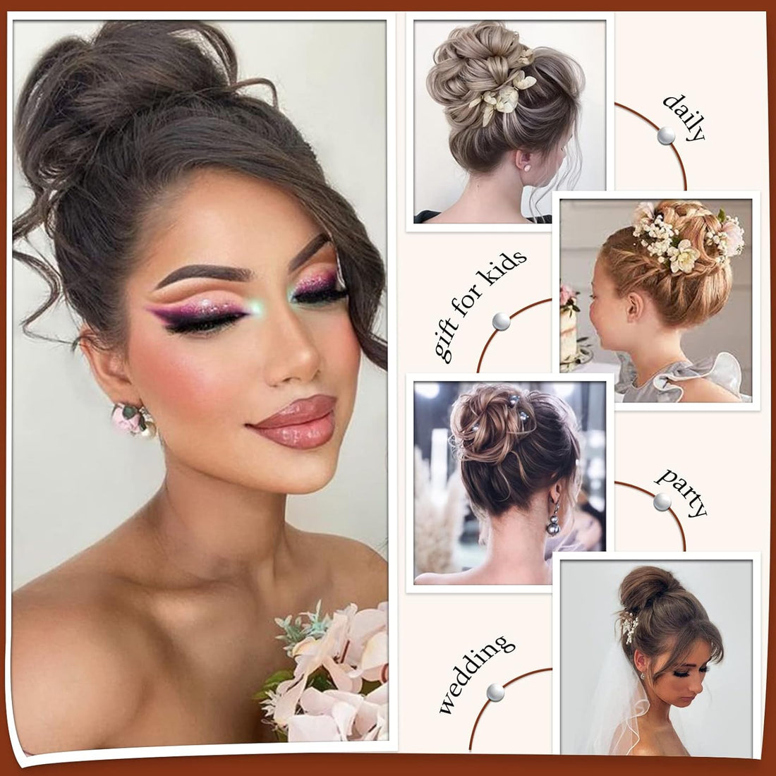 Sofeiyan Claw Clip Messy Bun Hairpieces – Wavy Curly Hair Bun Clip-in Claw Chignon Ponytail Hairpiece, Tousled Updo Synthetic Hair Extension for Women, Honey Blonde/Platinum Blonde
