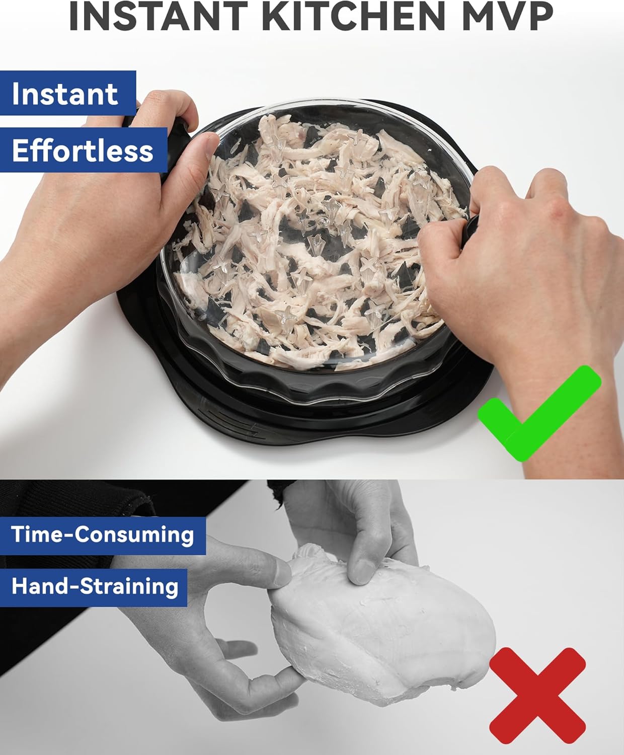 Chicken Shredder Tool Twist for Kitchen Manual Chicken Breast Grinder Machine