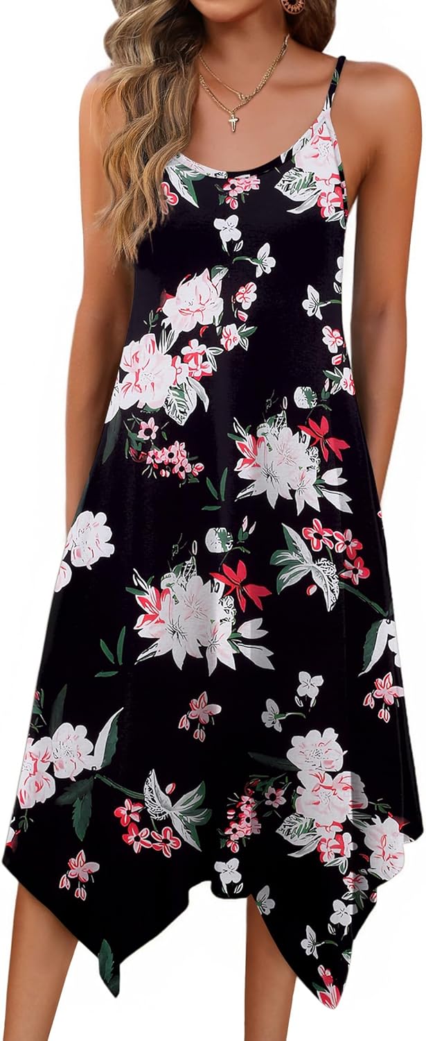 Women’s Summer – Floral Hawaiian Beach Cover-Up with Pockets