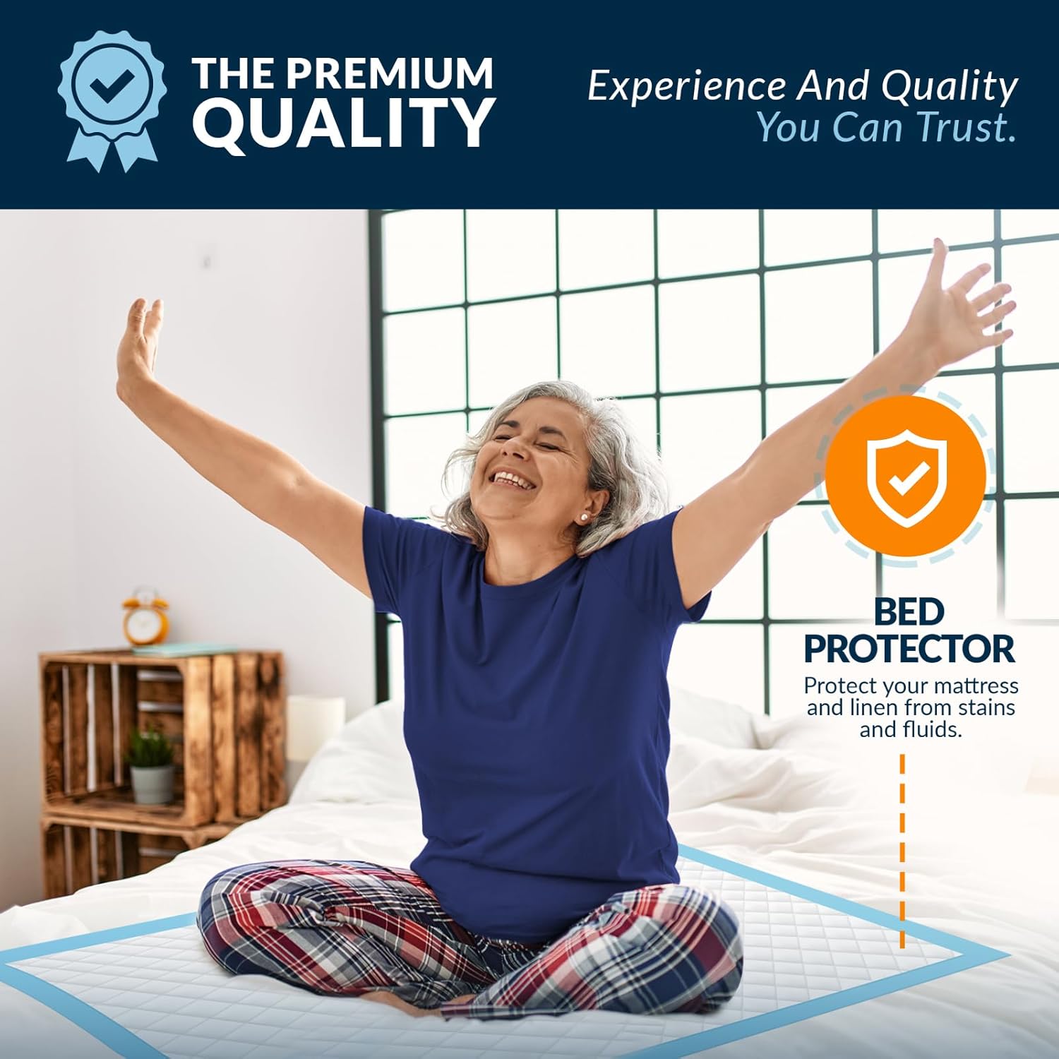 Disposable Underpads 23" X 36" (50-Count) – Super Absorbent Incontinence Pads