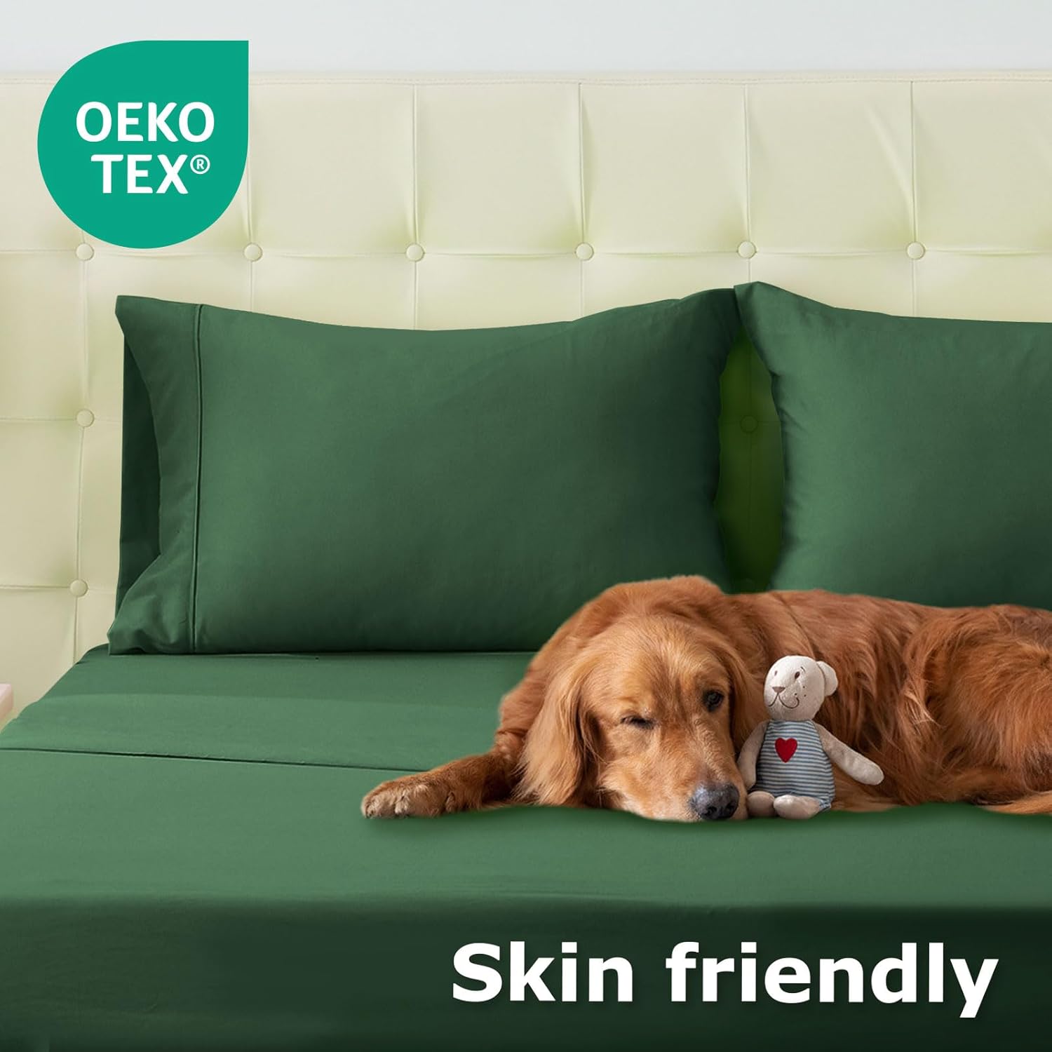 Full-Size 4-Piece Microfiber Sheet Set – Soft, Cooling, Wrinkle-Free Bedding