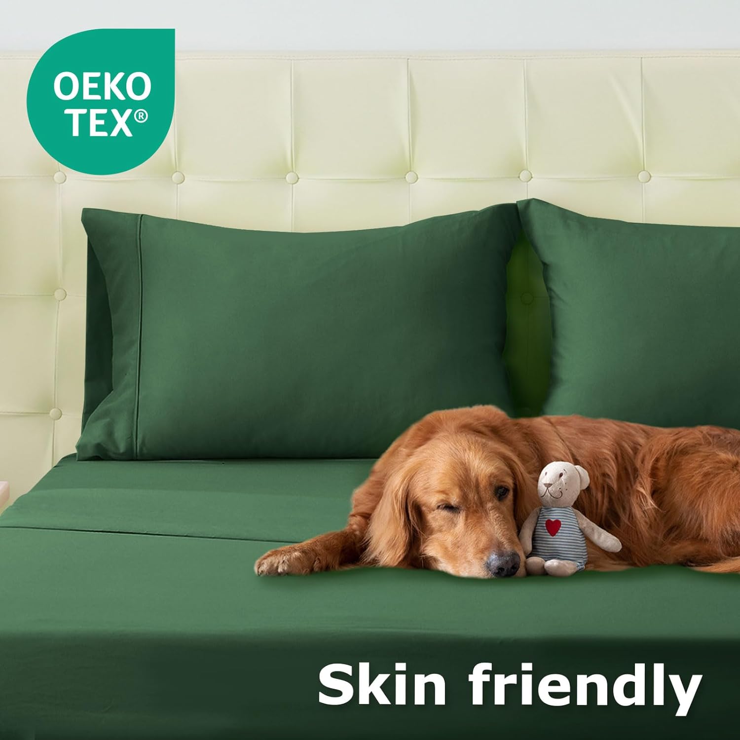 Full Size Bed Sheet Set – 4-Piece Soft Microfiber Sheets