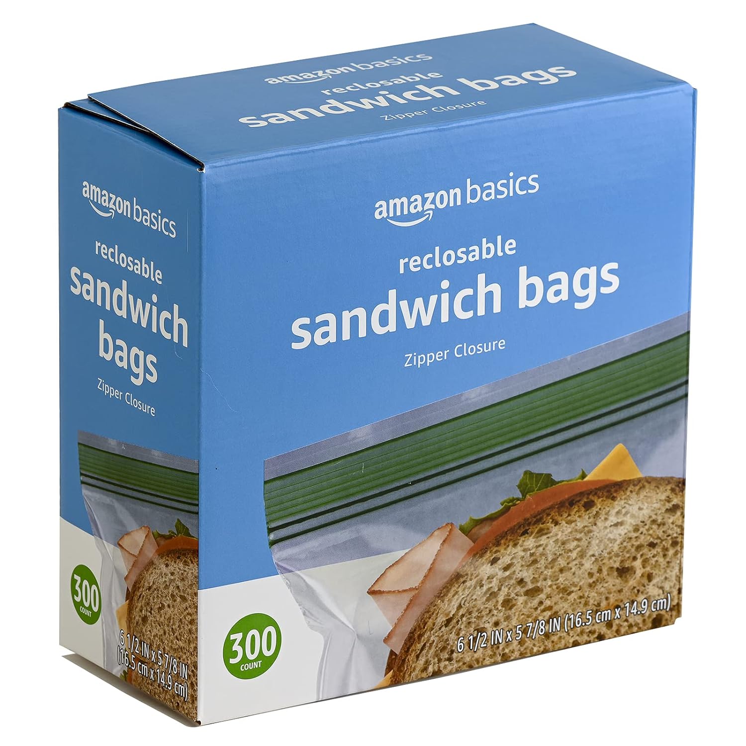Sandwich Storage Bags – 300 Count (Previously Solimo)