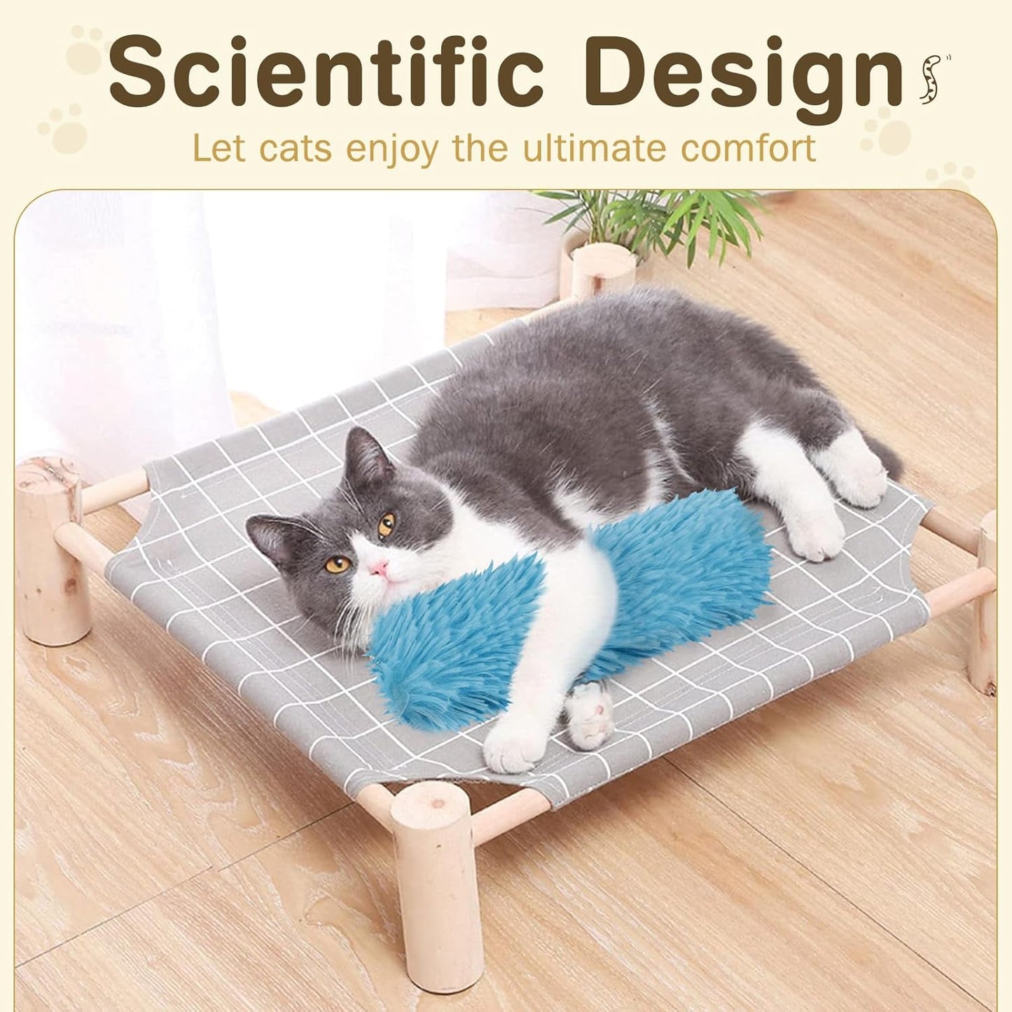 Cat Toys Cat Pillows, 3 Pack Interactive Cat Kicker Catnip Toys, Soft Durable Teething Chew Toy, Promote Exercise for Indoor