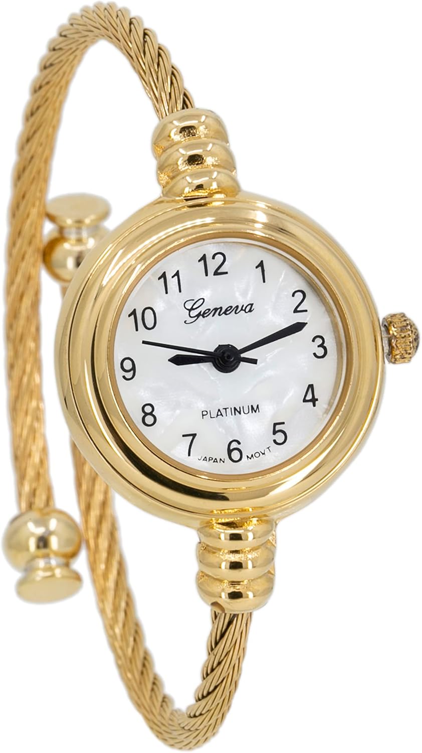 Blekon Collections Women’s Cuff Watch – Round Analog Display