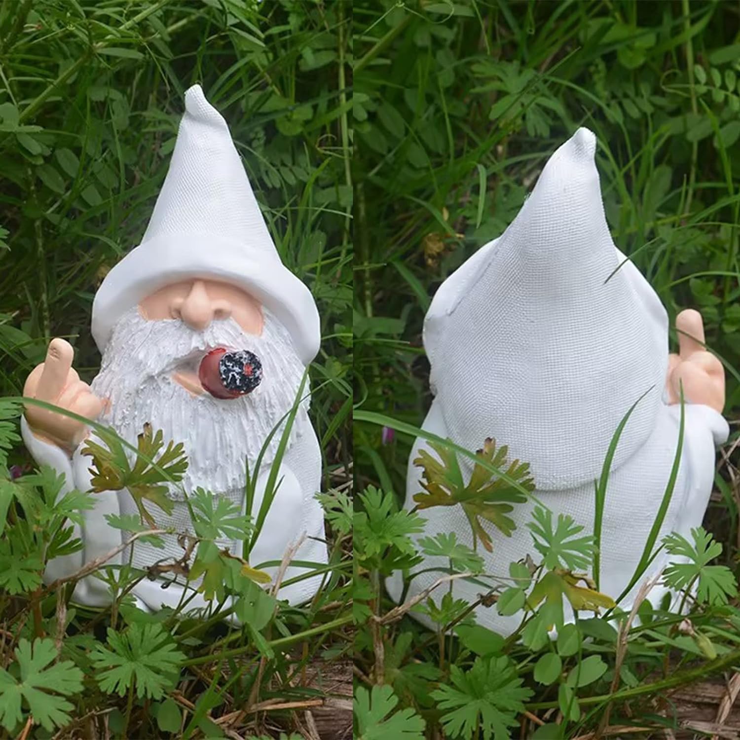 Funny Middle Finger Gnome – 5.9’’ Resin Outdoor Lawn & Patio Decor